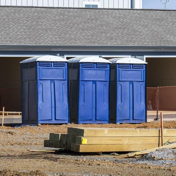 Heavy-duty construction site porta potty in McDonough, Georgia