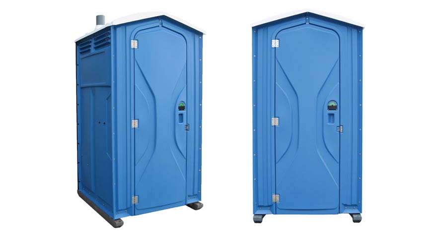 Long-term porta potty units on site in McDonough, Georgia